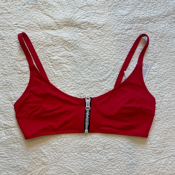 Moschino Red Frankie XL swim top